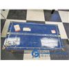 Image 2 : **Blue Tin Sided Storage Trunk - Has Key
