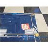 Image 3 : **Blue Tin Sided Storage Trunk - Has Key
