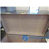 Image 8 : **Blue Tin Sided Storage Trunk - Has Key