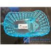 Image 2 : **Blue Glass 3-Wheel Glass Cart