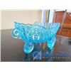 Image 3 : **Blue Glass 3-Wheel Glass Cart
