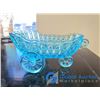 Image 5 : **Blue Glass 3-Wheel Glass Cart