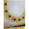 Image 2 : *Sapphire Coloured on Gold Coloured Bracelet