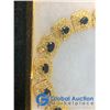 Image 3 : *Sapphire Coloured on Gold Coloured Bracelet