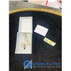 Image 1 : *Sapphire Coloured and Diamond on Gold Necklace