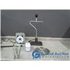 Image 1 : Recessed Light Fixture, Assorted 9" Saw Blades, Unique Desk Lamp (No Shade)