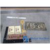 Image 1 : Vintage License Plate, Thermometer, etc