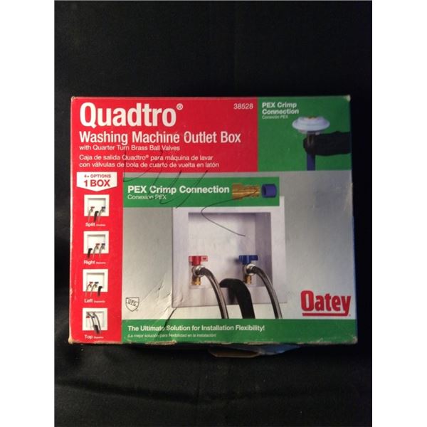 Washing machine outlet box