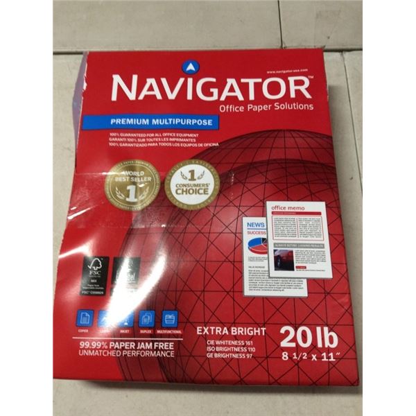 Navigator  premium multipurpose copy paper extra bright 500 sheets