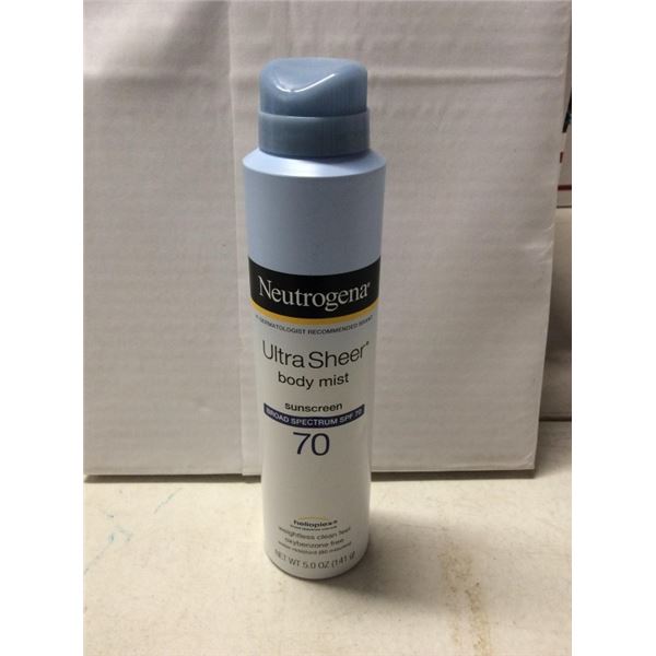 Neutrogena ultra sheer body mist sunscreen 70 SPF