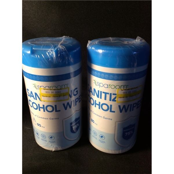 2  Sanitizing alcohol wipes