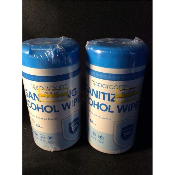 2  Sanitizing alcohol wipes