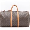 Image 2 : Louis Vuitton Brown Monogram Canvas Leather Keepall 55 cm Duffle Bag Luggage