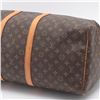 Image 3 : Louis Vuitton Brown Monogram Canvas Leather Keepall 55 cm Duffle Bag Luggage