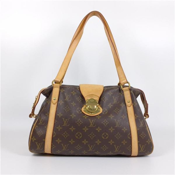 Louis Vuitton Brown Monogram Canvas Leather Stresa PM Shoulder Bag