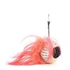 Image 1 : Fendi Punkito Karlito Bag Charm Studded Leather with Fur Neutral, Pink