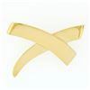 Image 1 : Estate Vintage Tiffany & Co. Paloma Picasso 18k Yellow Gold Large "X" Pin Brooch
