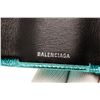 Image 5 : Balenciaga Blue Leather Logo Trifold Wallet