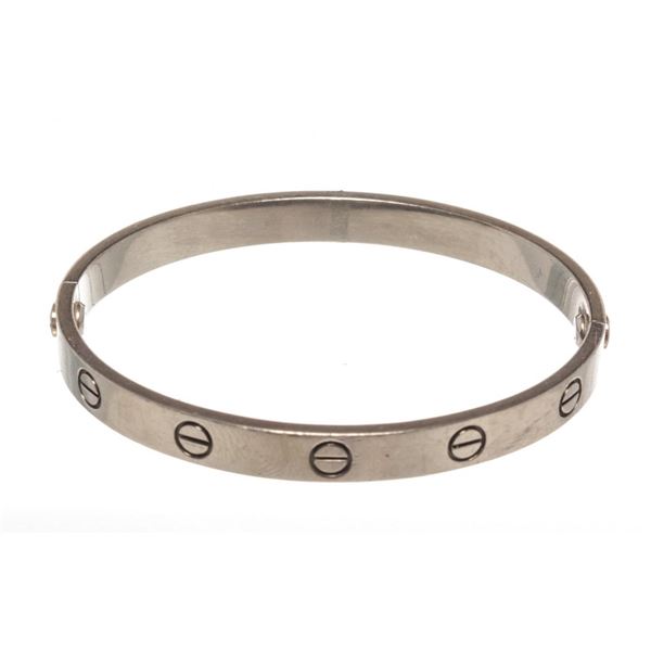 Cartier White Gold Love 17 Bracelet