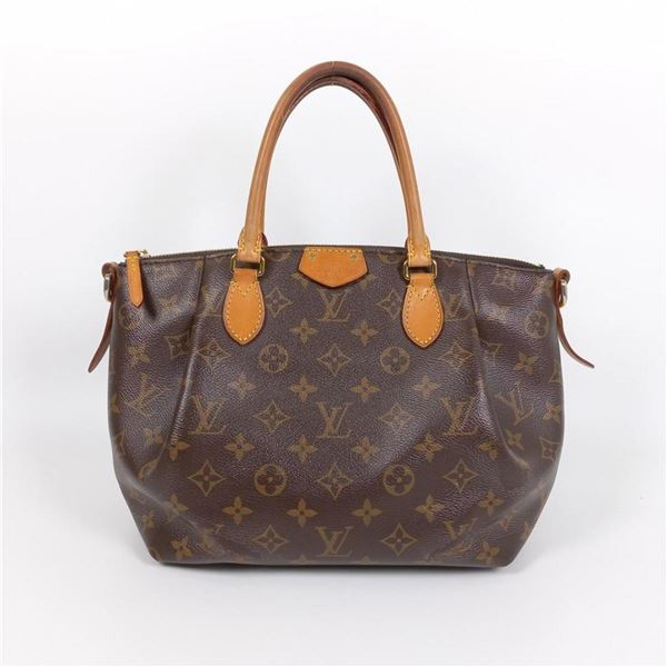 Louis Vuitton Brown Monogram Canvas Leather Turenne PM Shoulder Bag