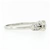 Image 5 : Antique Art Deco Platinum European Diamond Solitaire Engagement or Promise Ring