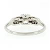 Image 7 : Antique Art Deco Platinum European Diamond Solitaire Engagement or Promise Ring