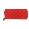 Image 1 : Louis Vuitton Red Damier Canvas Vertical Zippy Wallet