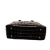 Image 5 : Chanel Black Quilted Patent Leather Chocolate Bar CC Tote Bag