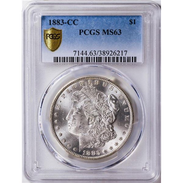 1883-CC $1 American Silver Eagle Dollar Coin PCGS MS63