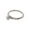 Image 5 : Tiffany  Co. Silver Diamond Solitaire Ring