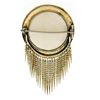 Image 3 : Antique Victorian Large Etruscan 14k Gold Twisted Wire Fringe Dangle Brooch Pin