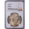 Image 1 : 1888 $1 American Silver Eagle Dollar Coin NGC MS64