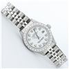 Image 3 : Rolex Ladies Stainless Steel White Diamond 26MM Datejust Wristwatch
