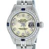 Image 1 : Rolex Ladies Stainless Steel Yellow MOP Diamond & Sapphire Datejust Wristwatch