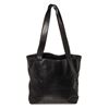 Image 1 : Chanel Vintage Black CC Embossed Caviar Leather Medium Tote Bag