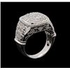 Image 4 : 14KT White Gold 0.33 ctw Diamond Ring
