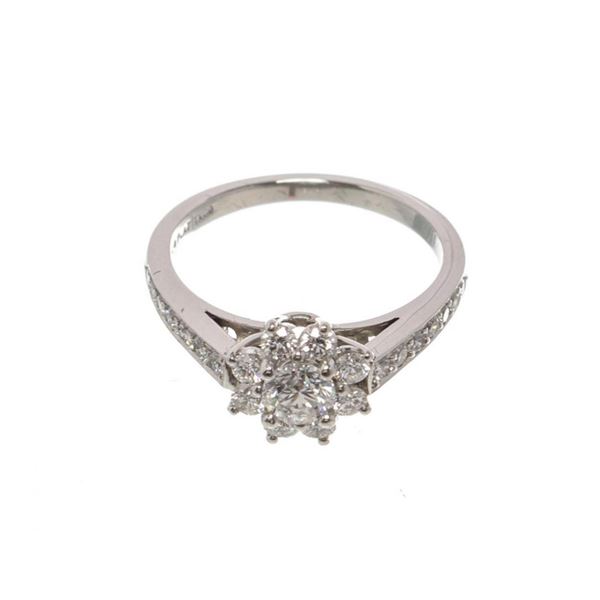 Tiffany  Co. Silver Flora Ring