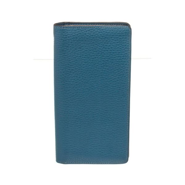 Louis Vuitton Blue Leather Brazza Wallet
