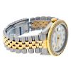 Image 3 : Rolex Mens 2 Tone White Diamond 3 ctw Channel Set Datejust Wristwatch