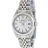 Image 2 : Rolex Ladies Stainless Steel Silver Index 26MM Datejust Wristwatch