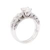Image 4 : 1.68 ctw Diamond Ring And Attached Band - 14KT White Gold
