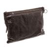 Image 3 : Balenciaga Brown Ageneau Leather Classic Clip L Clutch