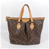 Image 1 : Louis Vuitton Brown Monogram Canvas Leather Palermo PM Shoulder Bag