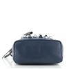 Image 3 : Fendi By The Way Backpack Crossbody Studded Leather Mini Blue