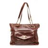 Image 1 : Chanel Brown Leather Large CC Chain Shoulder Bag