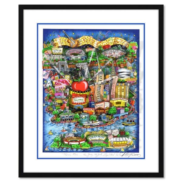 There's Music In NY, NJ, & LI Too (Blue) by Fazzino, Charles