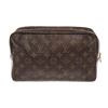 Image 1 : Louis Vuitton Brown Monogram Canvas Leather Trousse Toiletry 28cm Pouch Bag