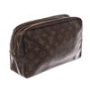 Image 2 : Louis Vuitton Brown Monogram Canvas Leather Trousse Toiletry 28cm Pouch Bag