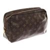Image 3 : Louis Vuitton Brown Monogram Canvas Leather Trousse Toiletry 28cm Pouch Bag
