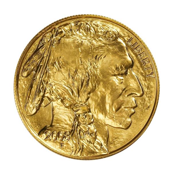 2008 $50 Indian Head Buffalo Gold Coin